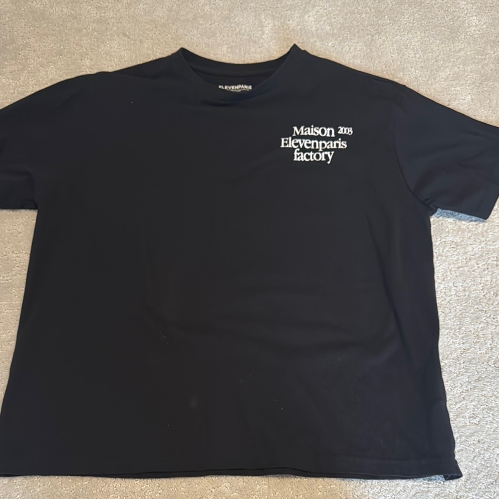 Eleven Paris Black Short Sleeve Tee